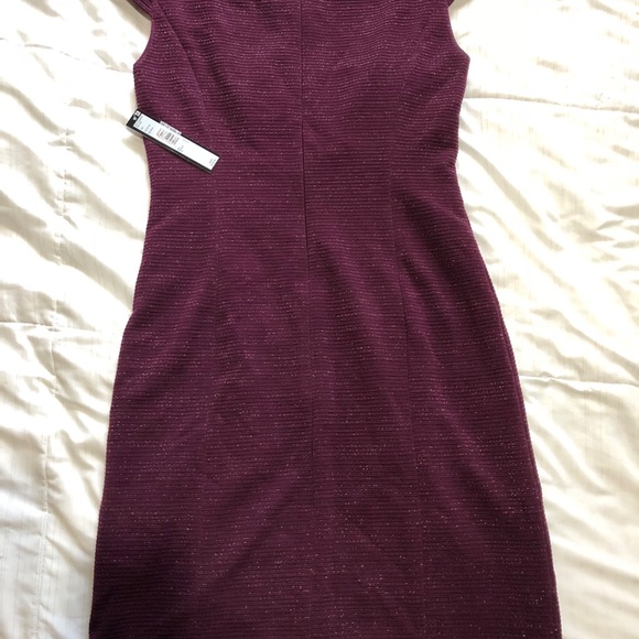 Tahari
Ribbed Metallic Sheath Dress - Picture 3 of 5